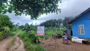 Lahan yang sudah di dirikan rumah oleh warga setempat